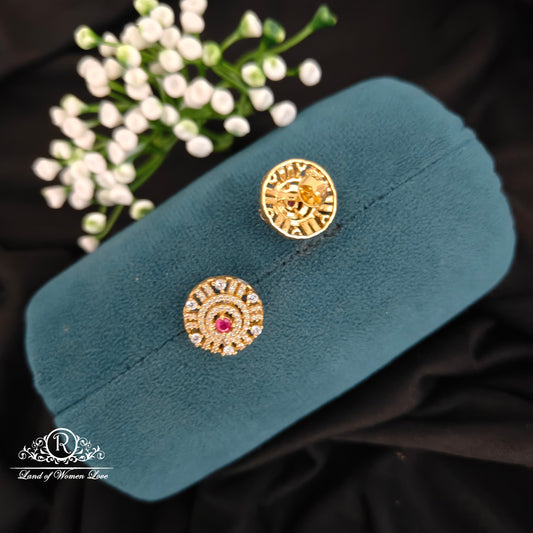 Silver simple and Cute earrings -RCBG0110