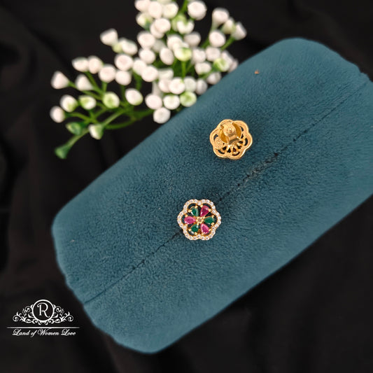 Silver simple and Cute earrings -RCBG0108