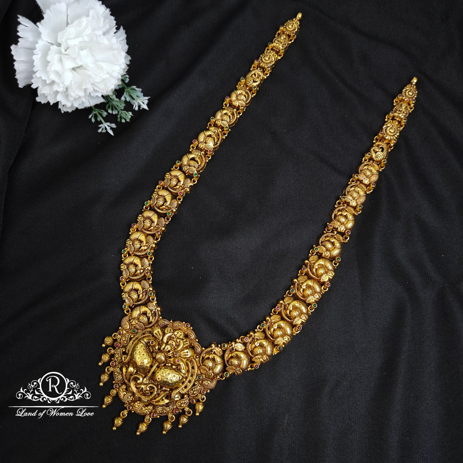 haram silver peacock design haram 92.5 silver ramala jewelry / ramala collections