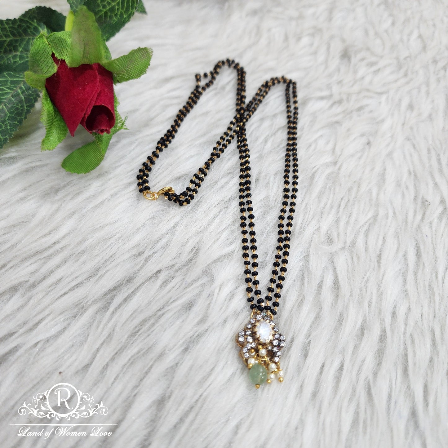 silver victorian black beads - h200 92.5 silver ramala jewelry / ramala collections