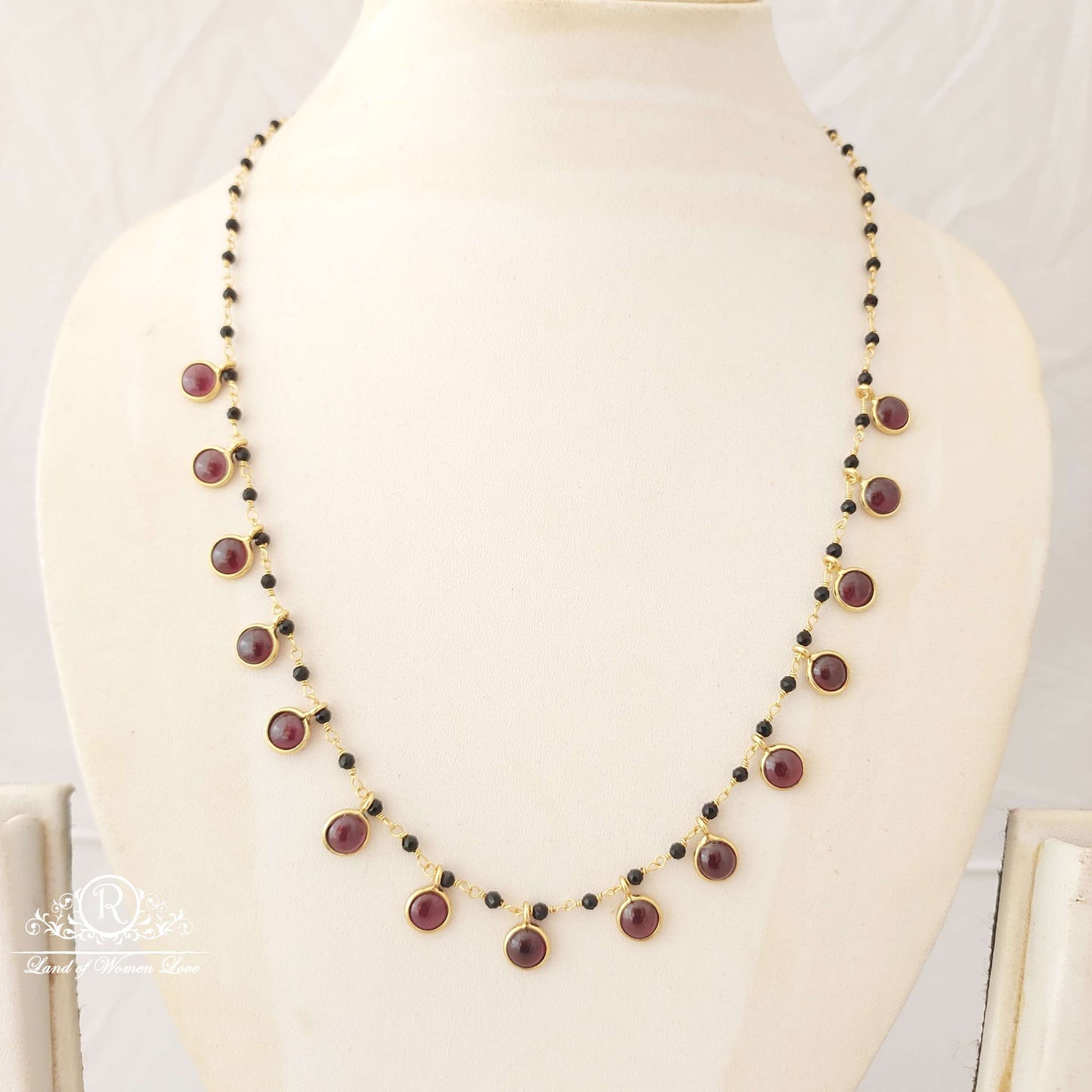 Silver Cristal Black Beads-SA439