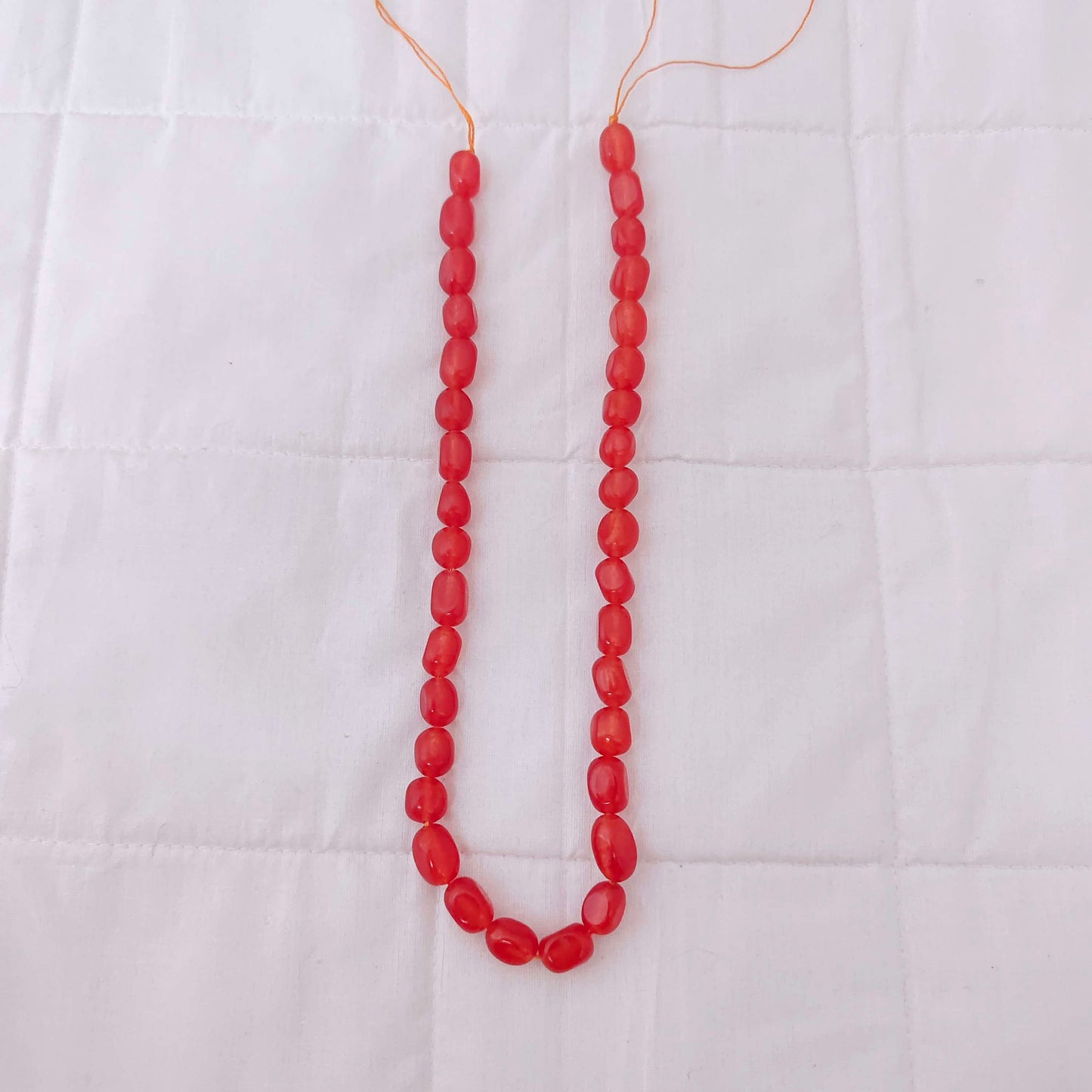 Natural carnelian smooth fancy oval gemstone dul Dul Beads -RCMJ06