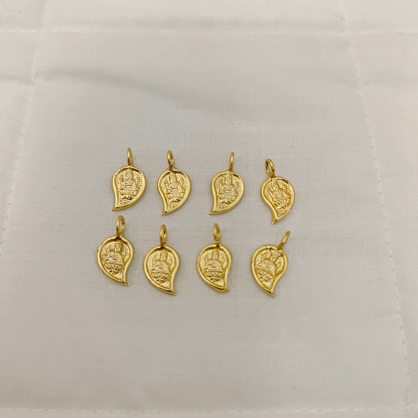 Silver mango Lakshmi locket -A032-1