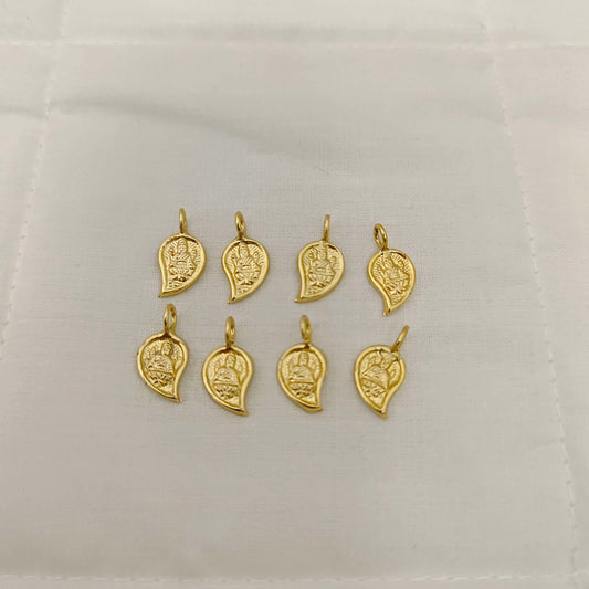 Silver mango Lakshmi locket -A032-1