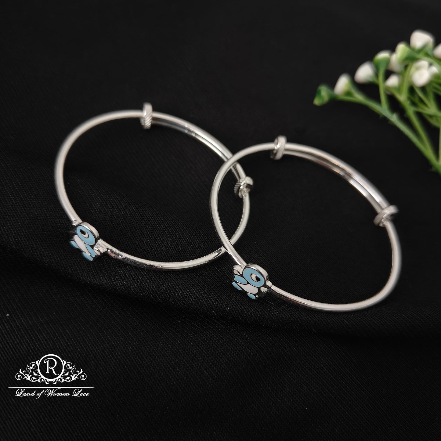 silver baby anklets -rcrc4 92.5 silver ramala jewelry / ramala collections