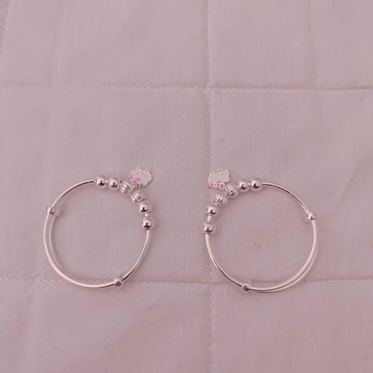 silver anklets children pattern designs -rcg067 92.5 silver ramala jewelry / ramala collections