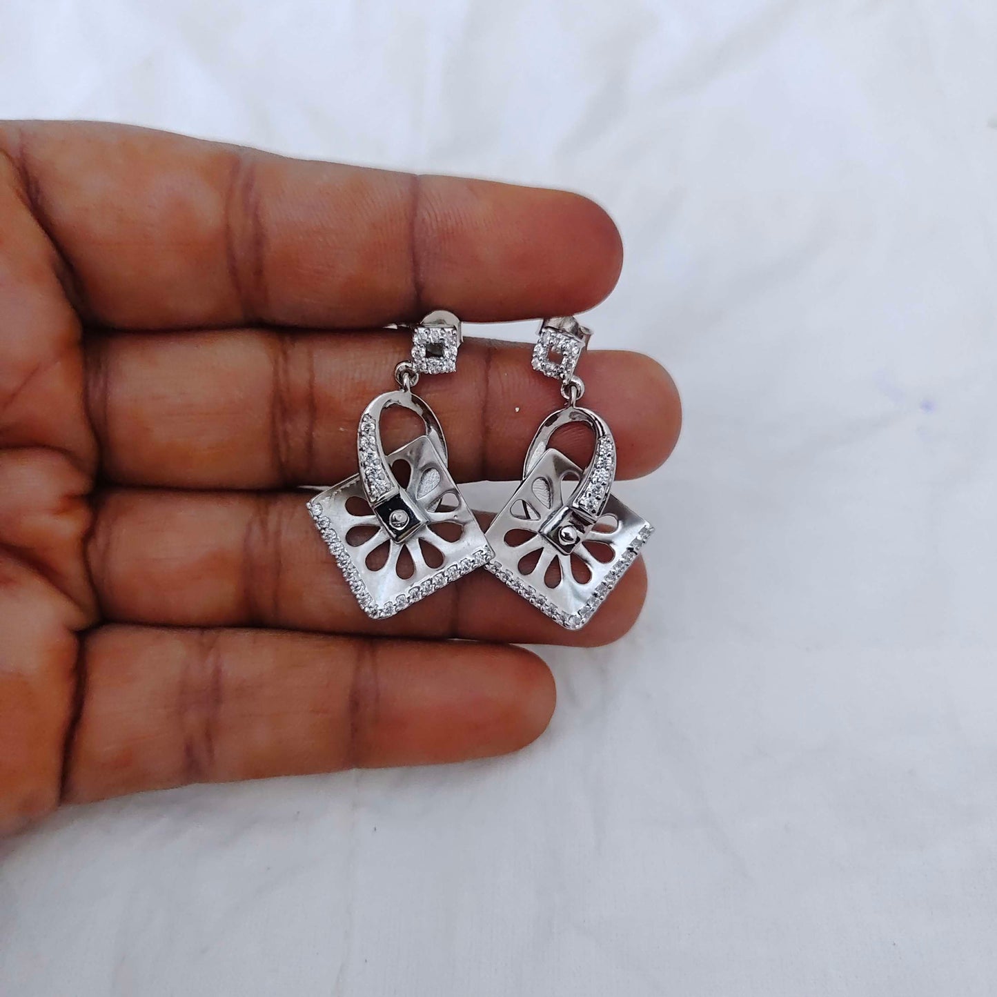 earrings silver base earrings designs -rch288 92.5 silver ramala jewelry / ramala collections