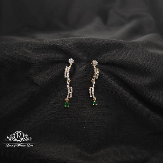 Diamond finishing Silver Necklace set-RCDS020