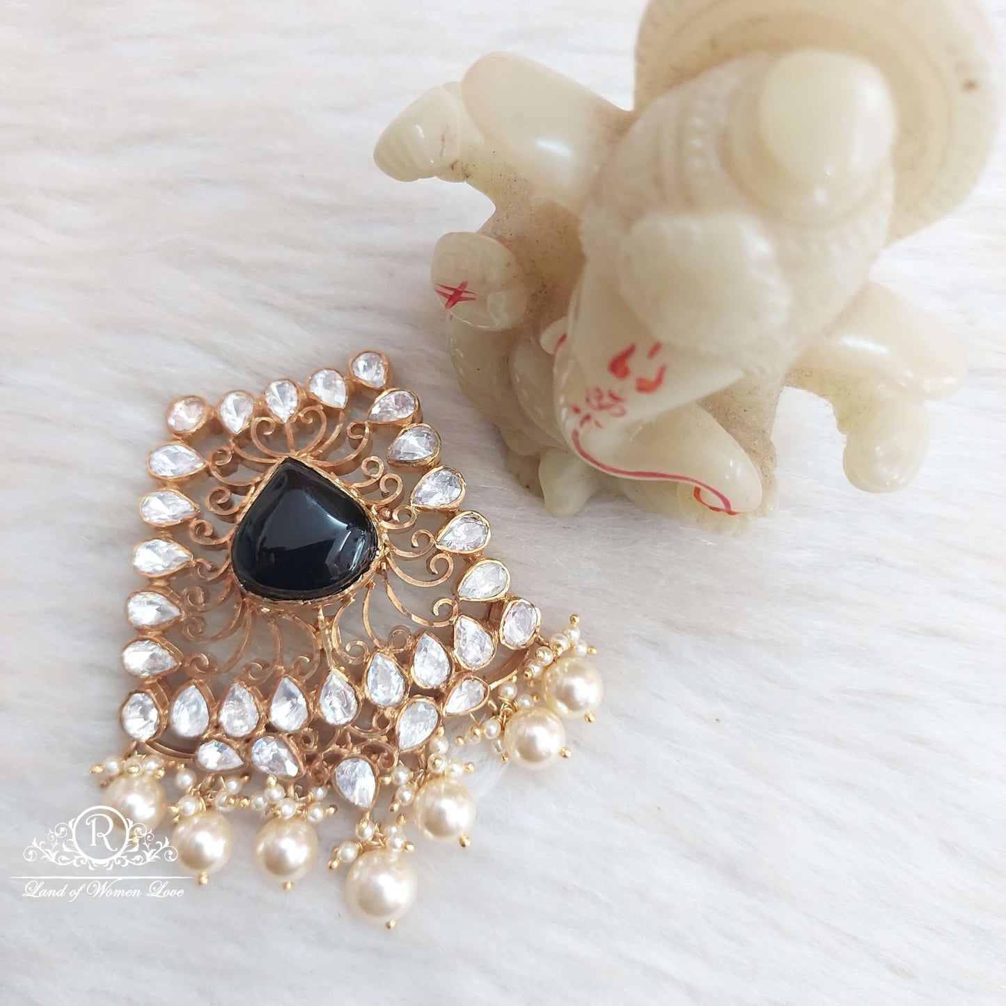 silver moissanite locket-s259 moissanite 92.5 silver ramala jewelry / ramala collections