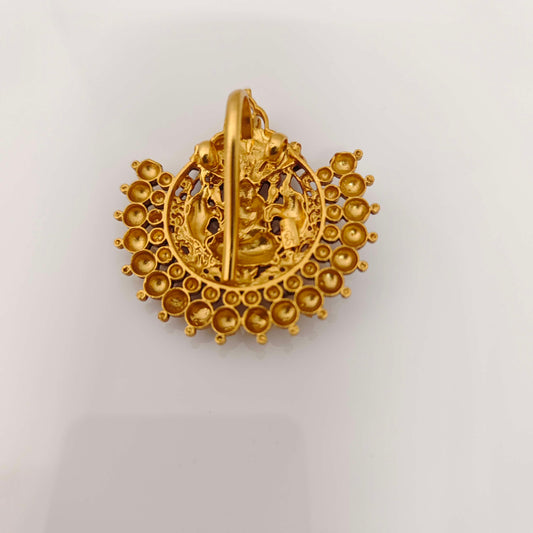 Silver Nagoru Lakshmidevi Pendant Design-RCJR594