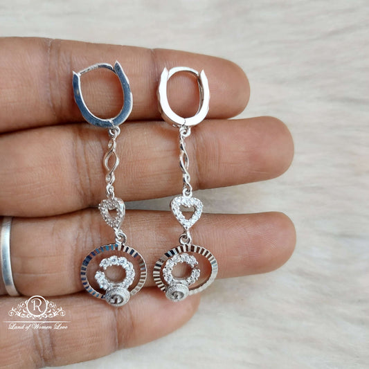 earrings silver hanging earrings-s598 92.5 silver ramala jewelry / ramala collections