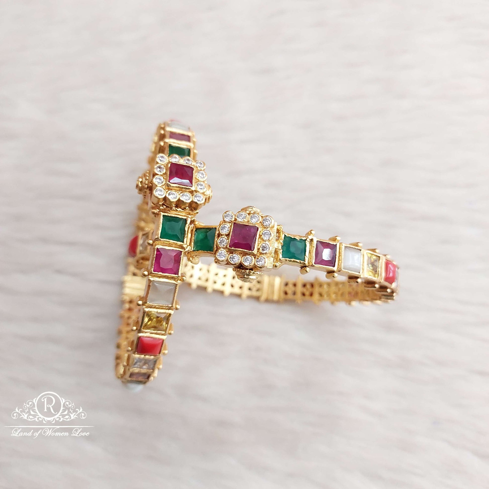 bangle silver navaratna stone bangles-s999 navaratna 92.5 silver ramala jewelry / ramala collections