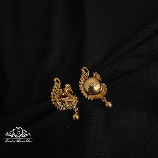 92.5 Silver Peacock design Earrings-RCK269