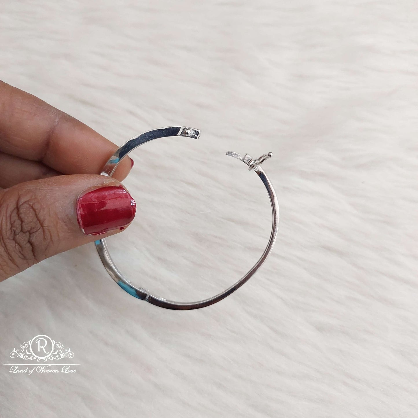 Silver Kids Kada bangle-S582