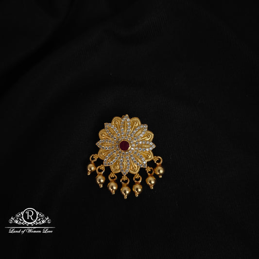 pendant 92.5 silver flower design pendant-rccp366 cz 92.5 silver ramala jewelry / ramala collections