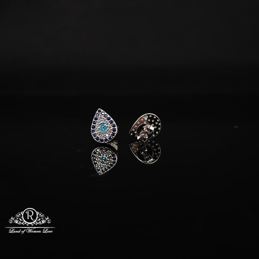 Silver small earrings -RCHS38-6