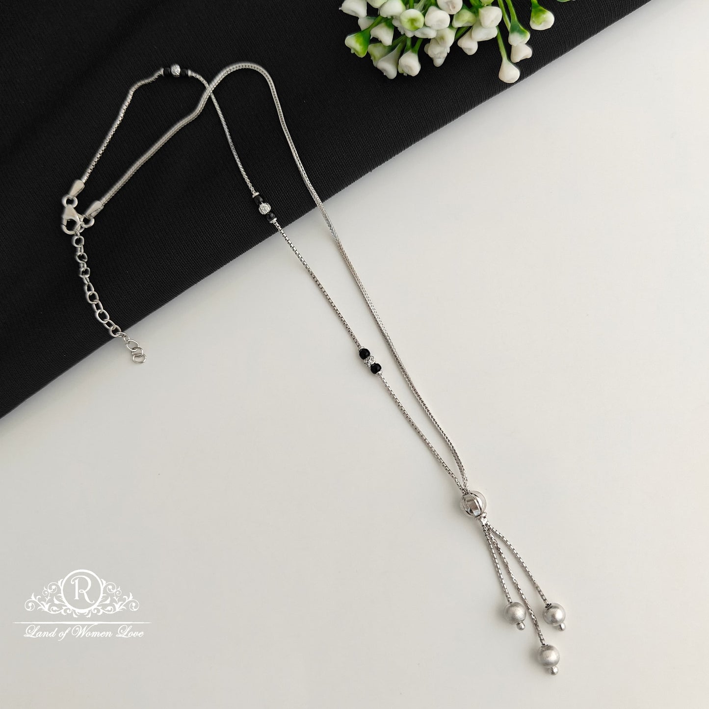 chain silver oxidised chain -rcrb26 92.5 silver ramala jewelry / ramala collections