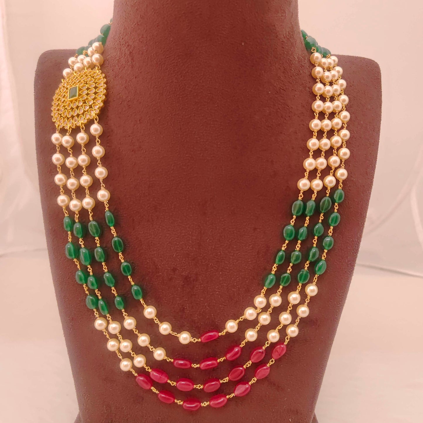 Silver beads mala-RCH392