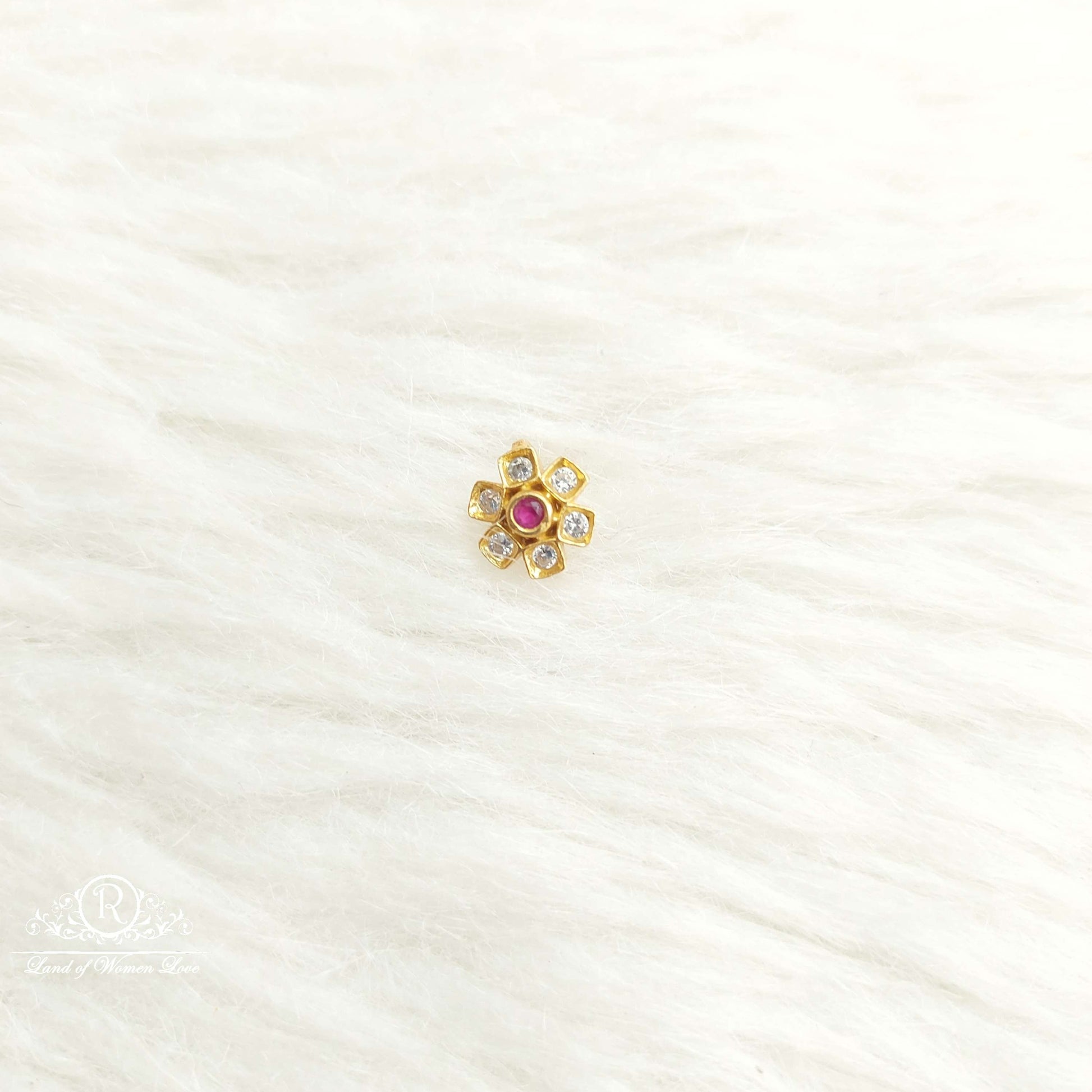 nose pin silver nose pins-sa507-9 92.5 silver ramala jewelry / ramala collections