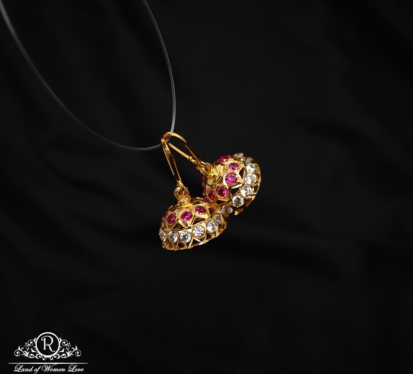 92.5 silver attachable jhumkas-rck276 92.5 silver ramala jewelry / ramala collections