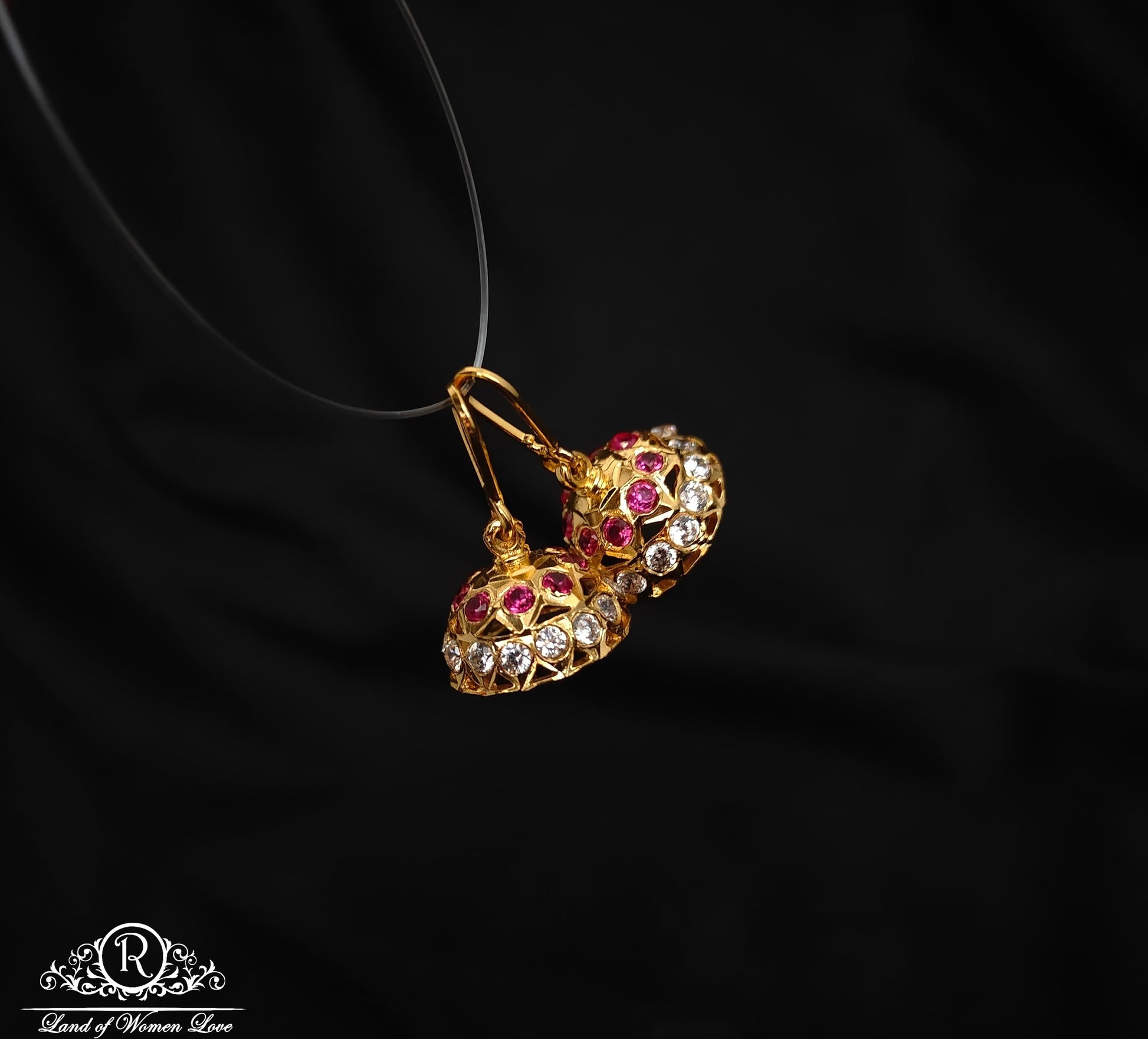 92.5 silver attachable jhumkas-rck276 92.5 silver ramala jewelry / ramala collections