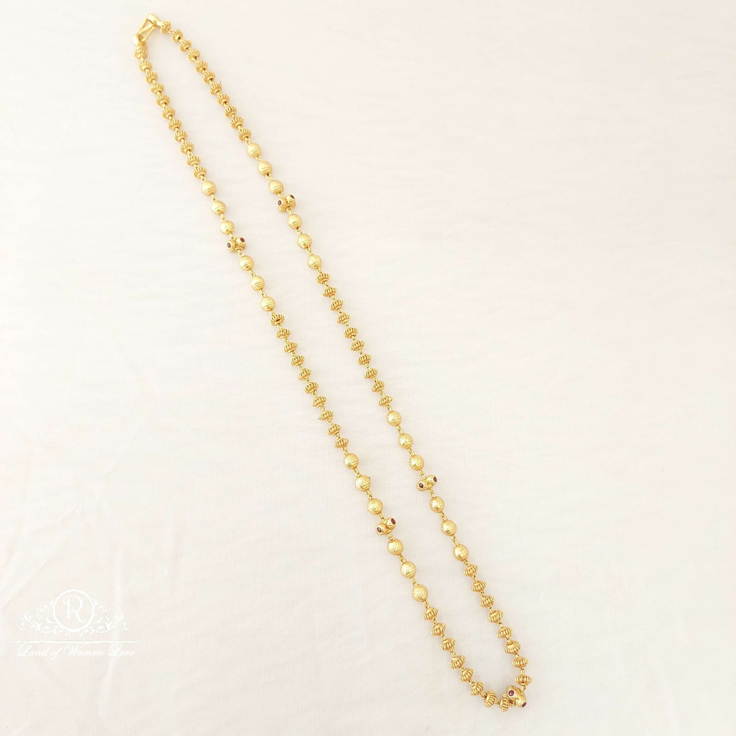 Silver Gold balls Chain-SA470