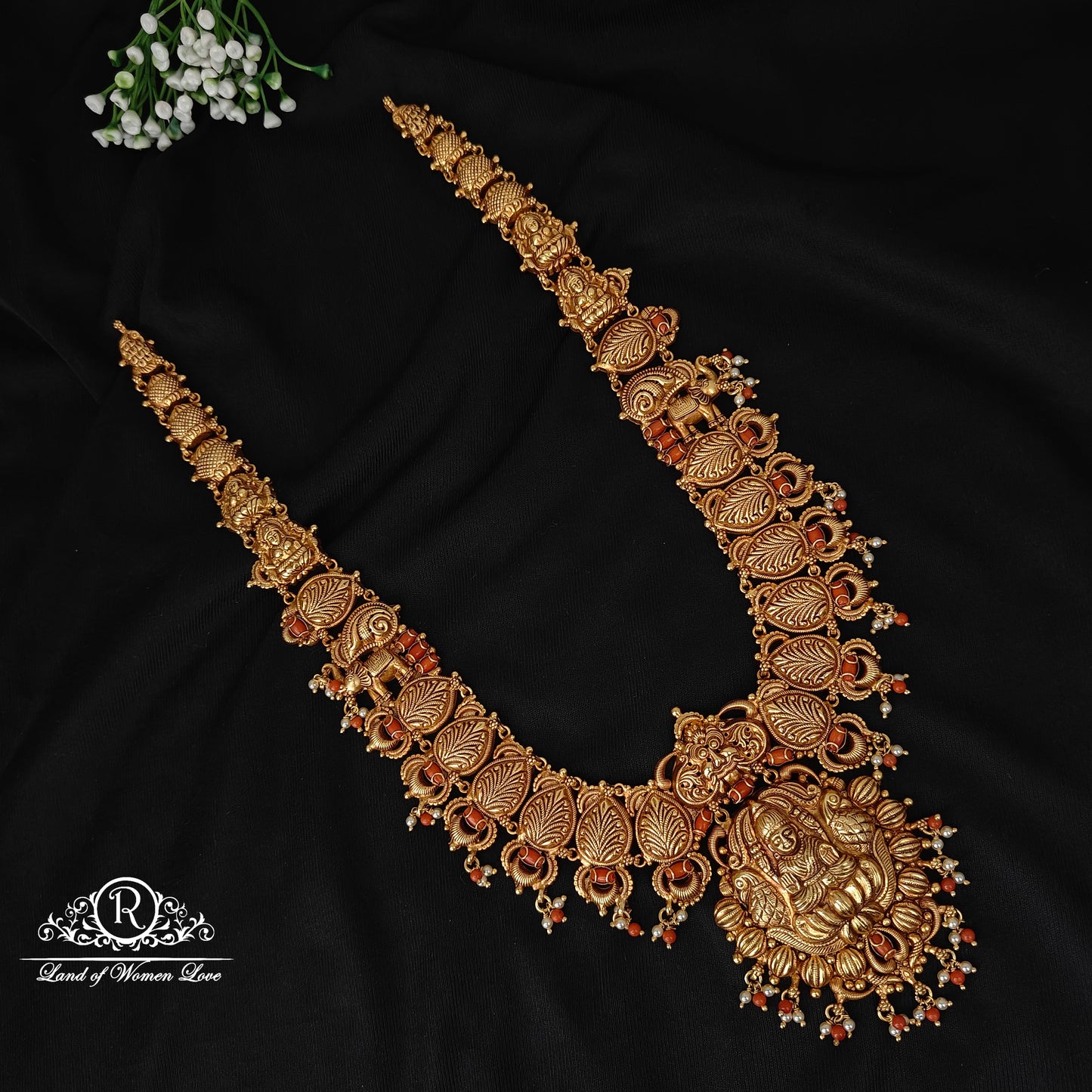 haram 92.5 silver beautiful corals haram-rcm309 92.5 silver ramala jewelry / ramala collections