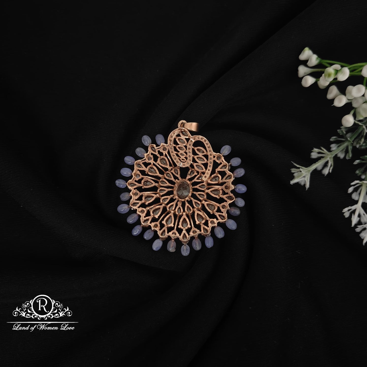 92.5 Silver fusion Rose gold polish Locket-RCM1066