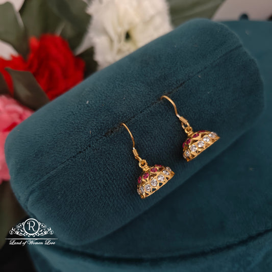 earrings 92.5 silver simple and cute hangings -rchk0169 92.5 silver ramala jewelry / ramala collections