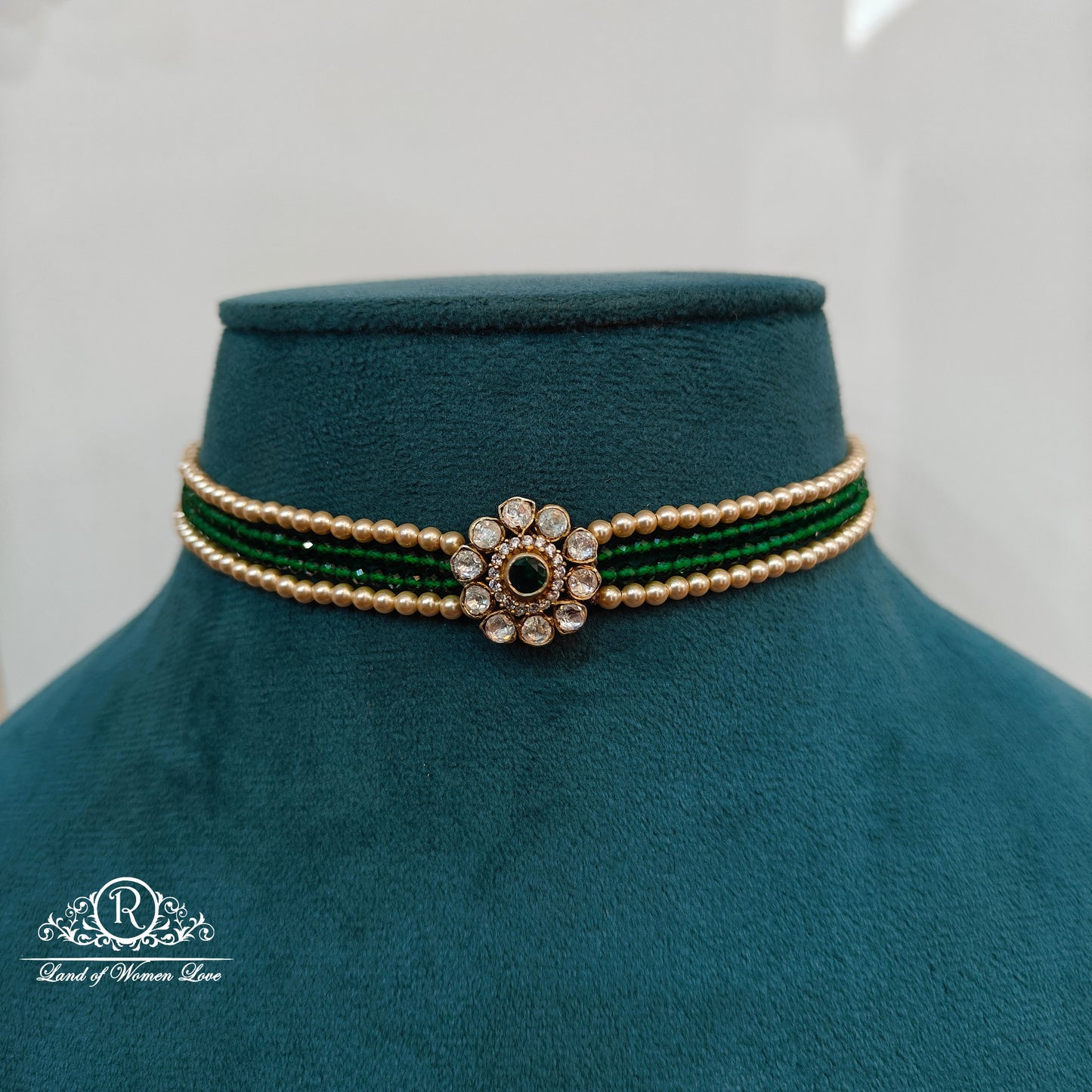 92.5 silver simple and cute chocker - rch910 92.5 silver ramala jewelry / ramala collections