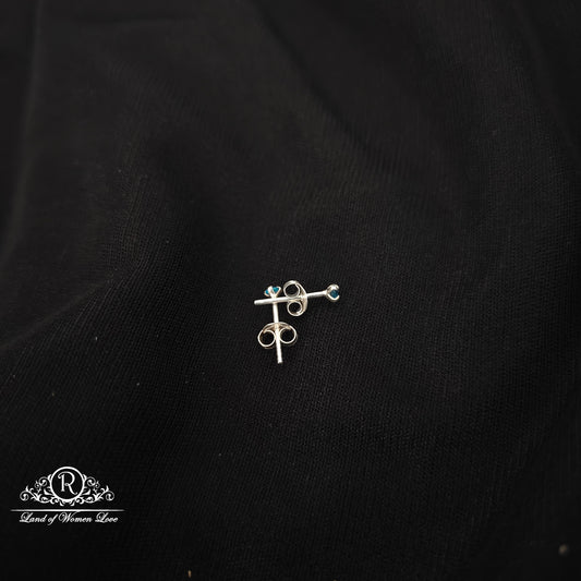 92.5 silver simple and Cute earrings - RCHS47