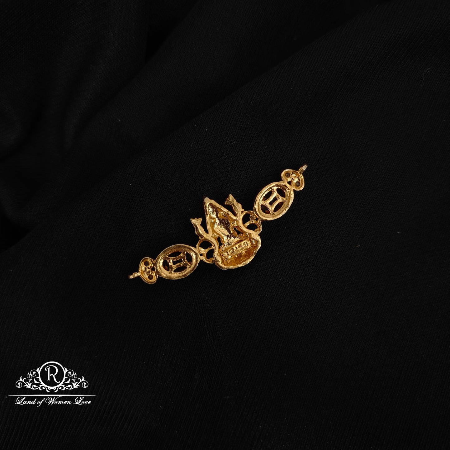 92.5 Silver Lakshmi Devi Design Mala locket-RCM283