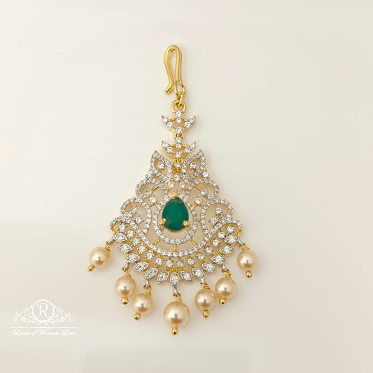 silver diamond replica design cz-stones tikkas-rccp40 cz 92.5 silver ramala jewelry / ramala collections