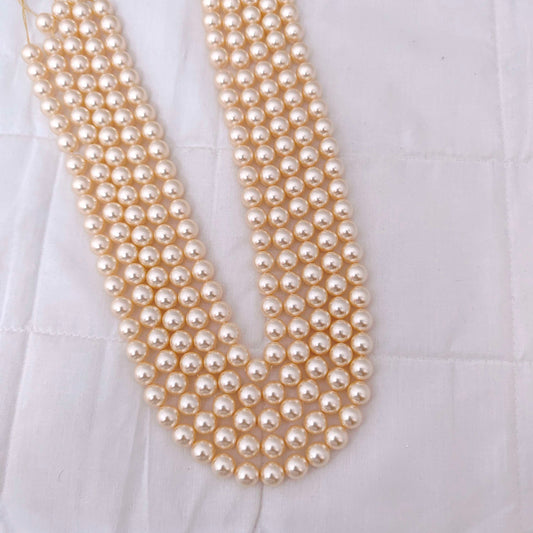swarovski pearls 9mm light gold colour -RCMJ101