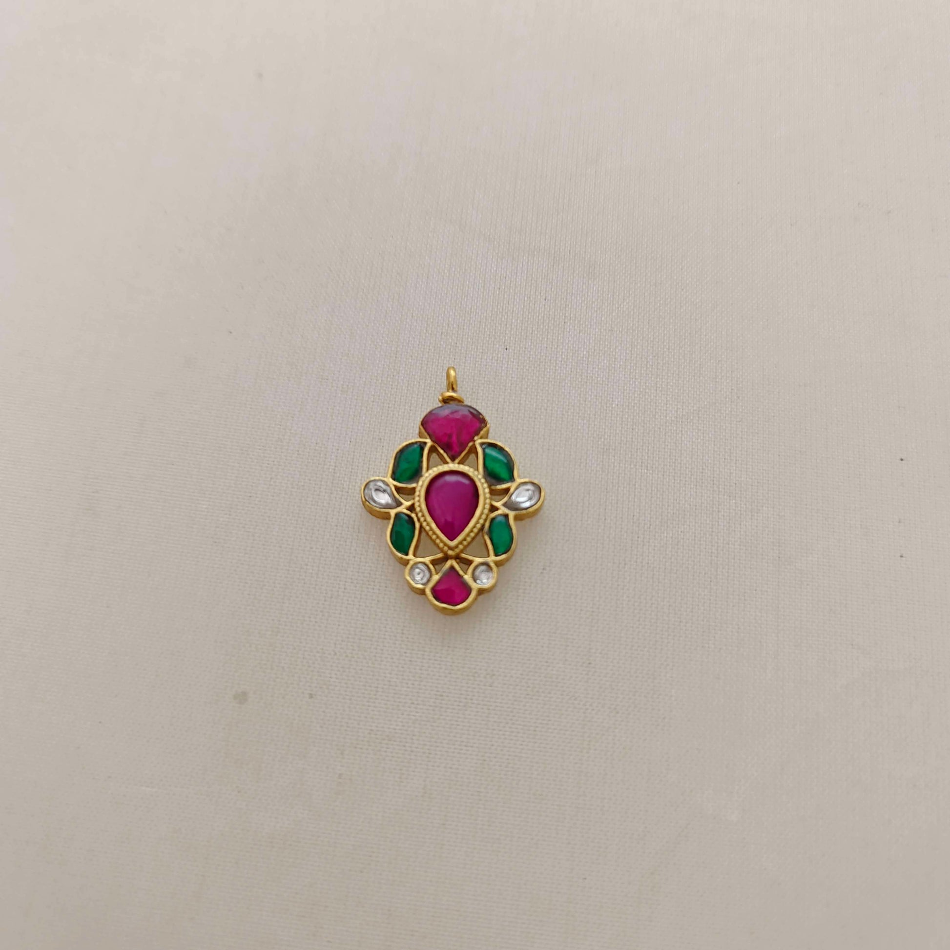 pendant silver kundan pendant -rcd268 kundan 92.5 silver ramala jewelry / ramala collections