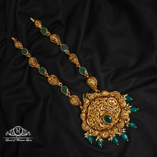 necklace 92.5 silver nakshi beautiful mini haram-rc89-60m08 92.5 silver ramala jewelry / ramala collections