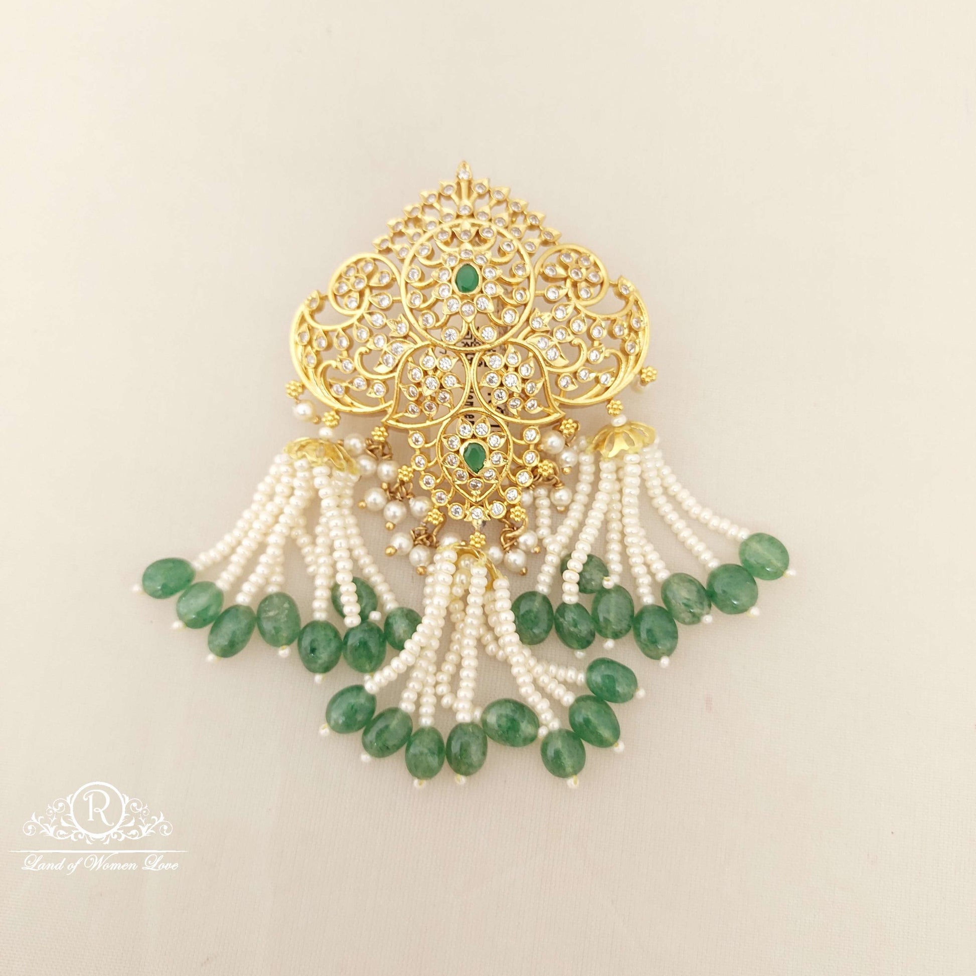 silver white stones locket sa177-1 92.5 silver ramala jewelry / ramala collections