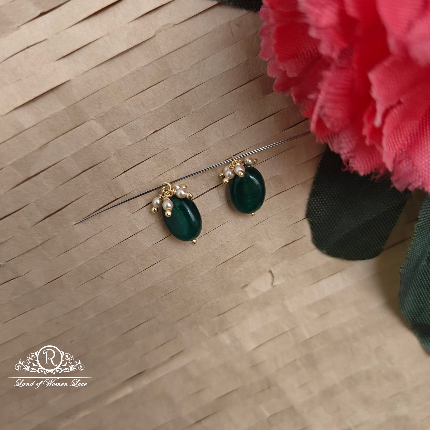 earrings 92.5 silver simple and cute hangings - rcjr996 92.5 silver ramala jewelry / ramala collections