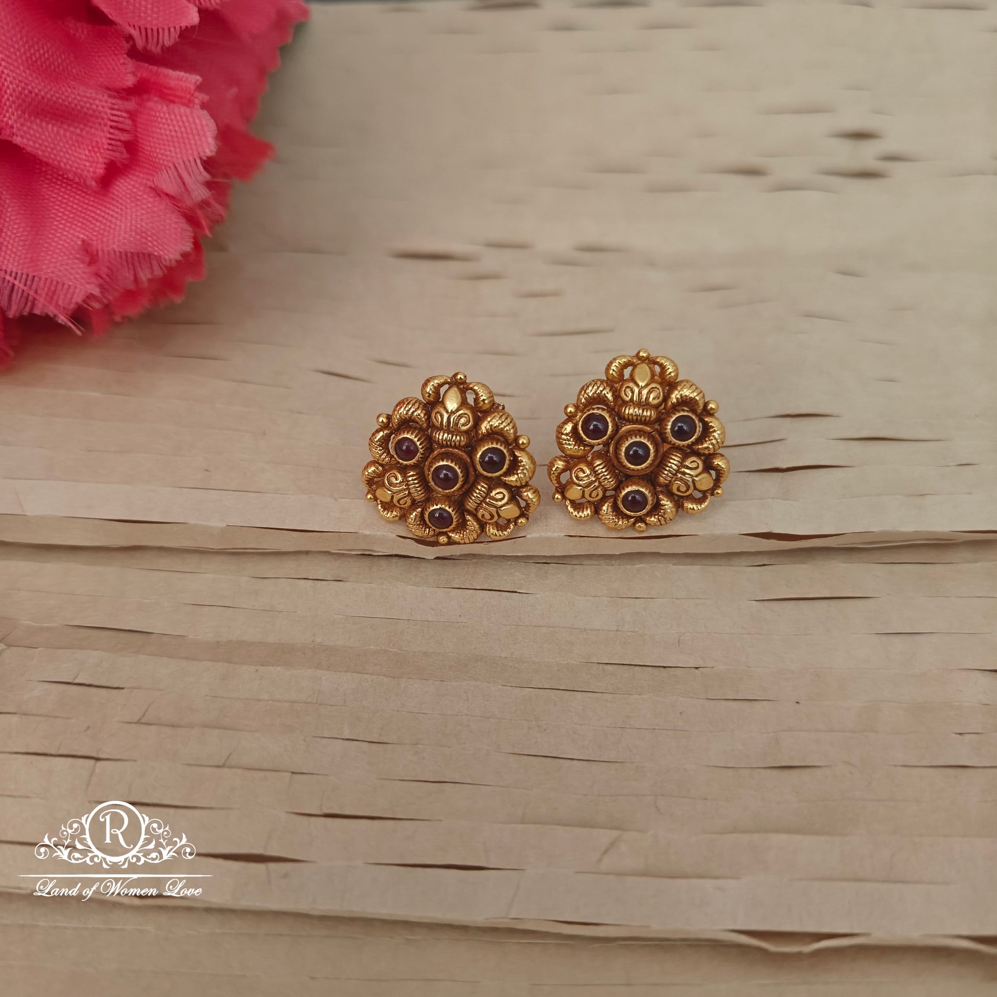 earrings 92.5 silver simple and cute earrings - rc06m1219 92.5 silver ramala jewelry / ramala collections