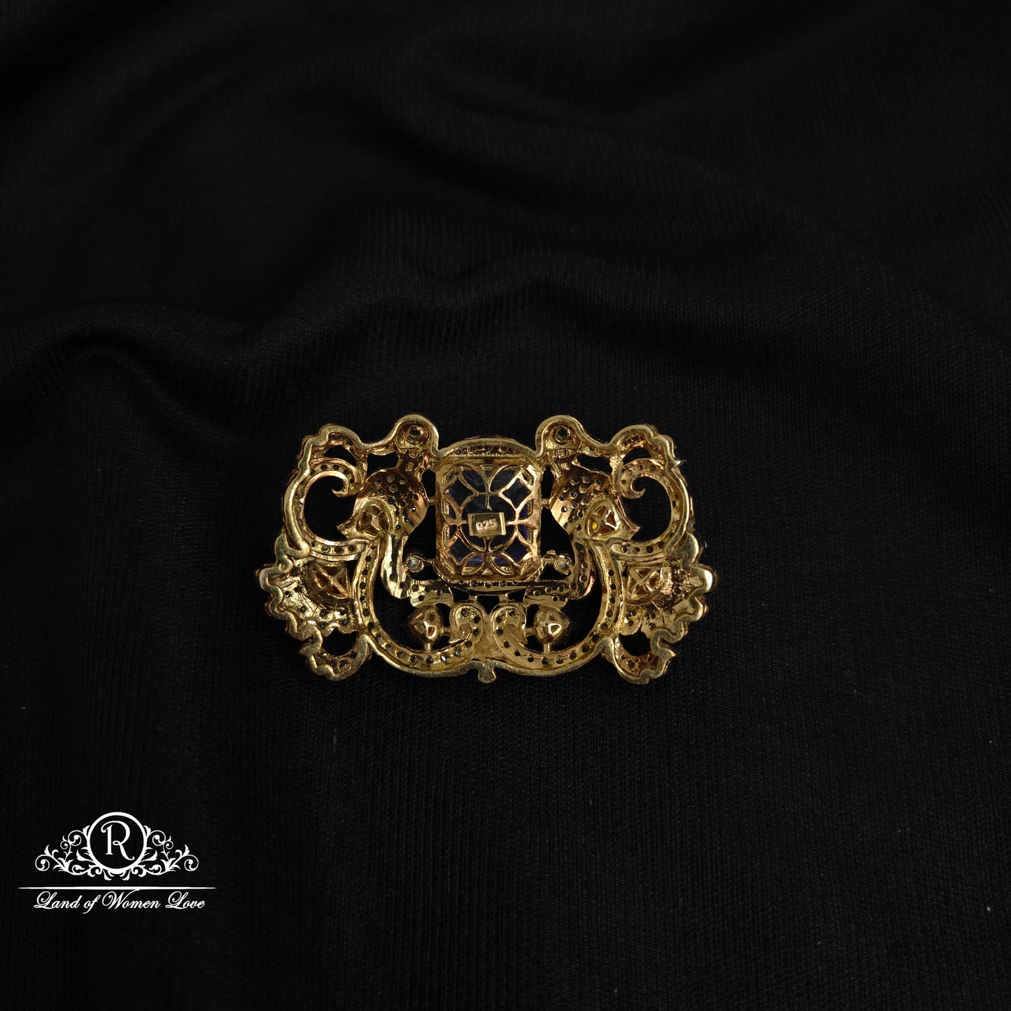 92.5 Silver Victorian Chocker pendant-RCP105