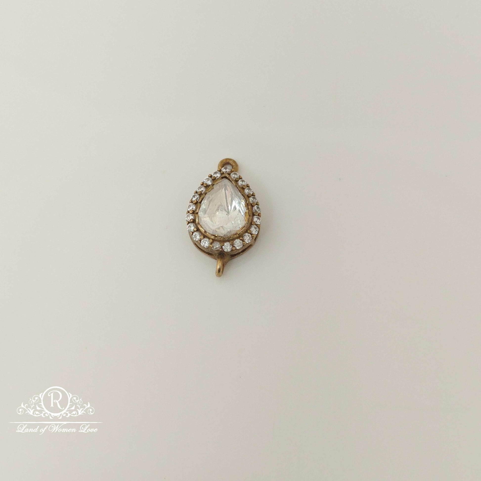 silver moissanite design small locket-rcmj190 moissanite 92.5 silver ramala jewelry / ramala collections