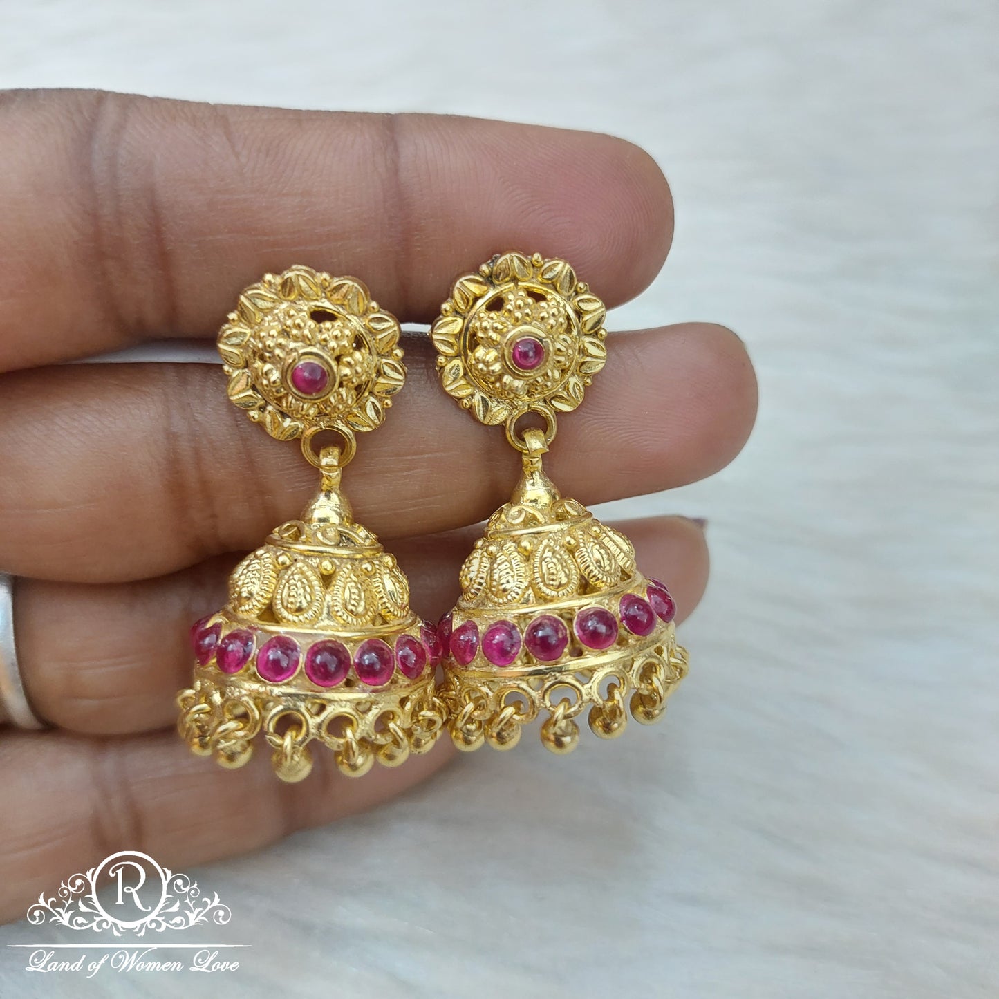 Silver earrings-RI67