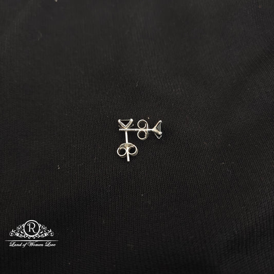 92.5 silver simple and Cute earrings - RCHS52-4