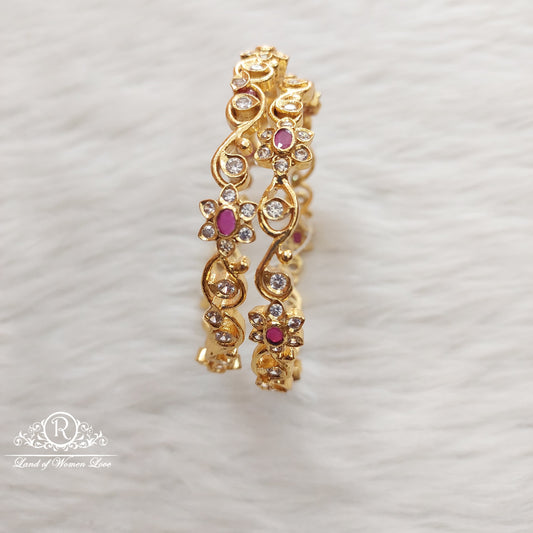 Silver Bangles designs-RN29