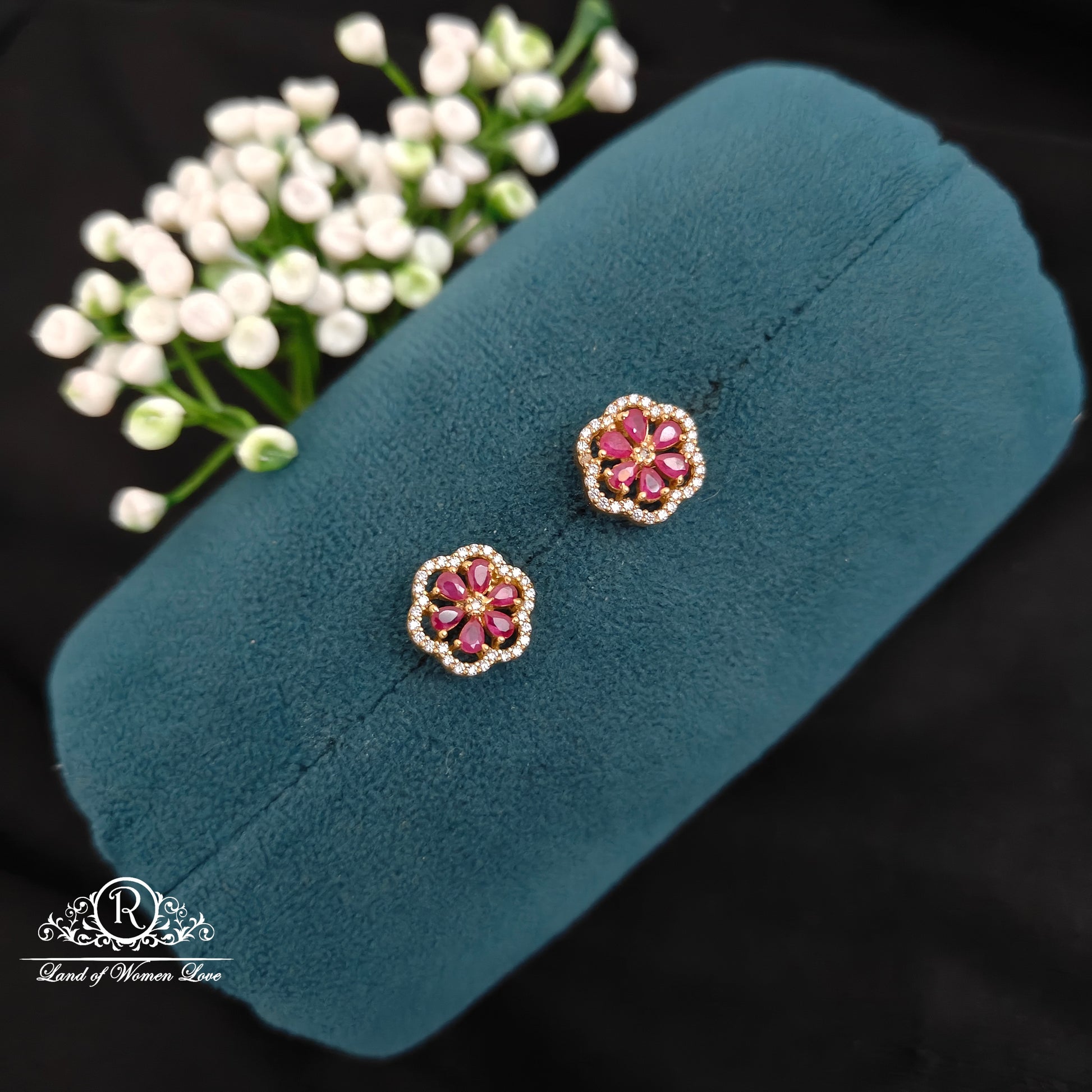 earrings silver cute and beautiful earrings -rcbg091 92.5 silver ramala jewelry / ramala collections