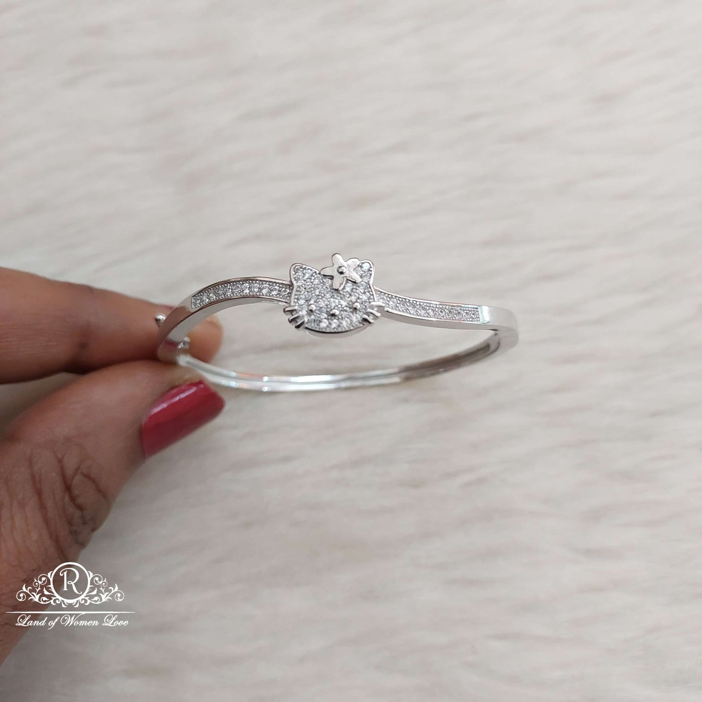 bangle silver kids kada bangle-s586 92.5 silver ramala jewelry / ramala collections