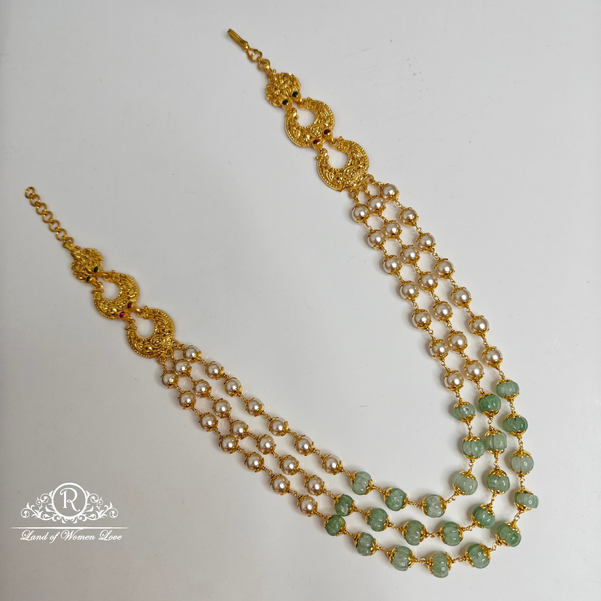 92.5 silver 3 lines beads mala-rch813 92.5 silver ramala jewelry / ramala collections