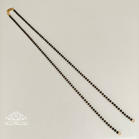 92.5 silver simple and cute plain black beads 92.5 silver ramala jewelry / ramala collections