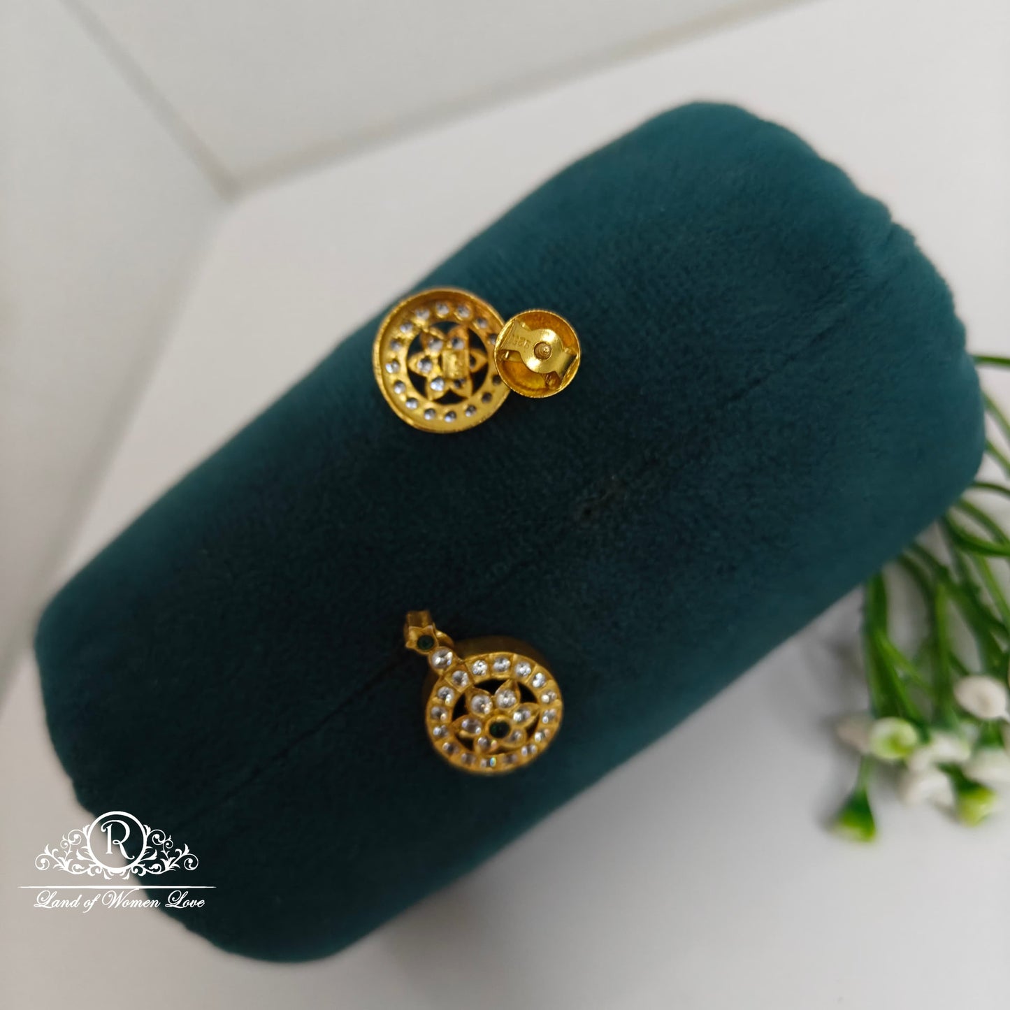 Silver earrings-RCJR743