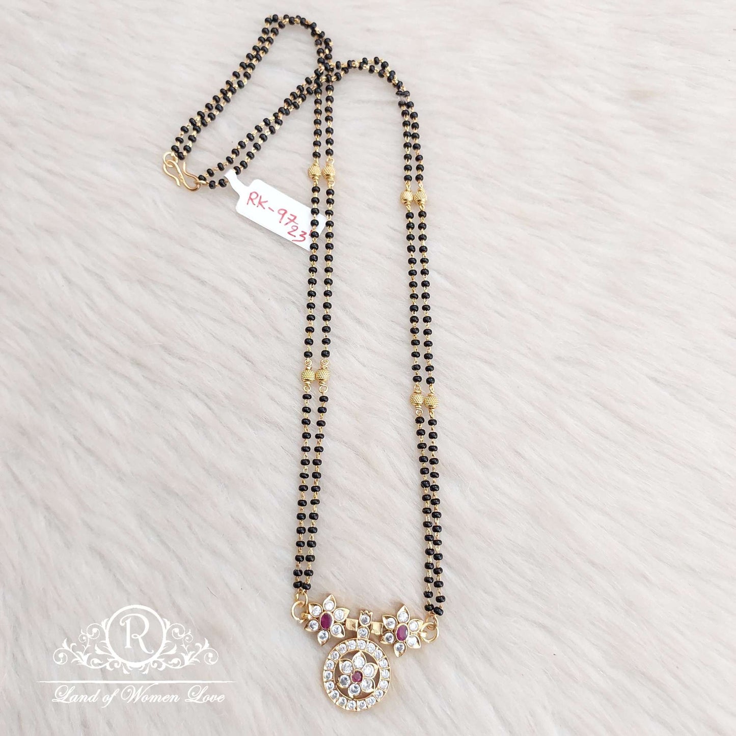 Silver Black Beads Designs